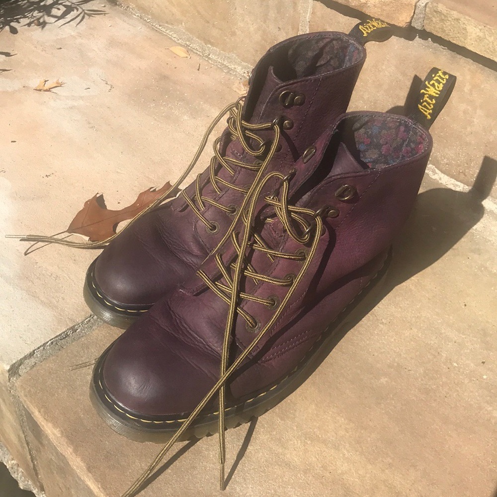 Purple Suede Dr. Martins in amazing condition!